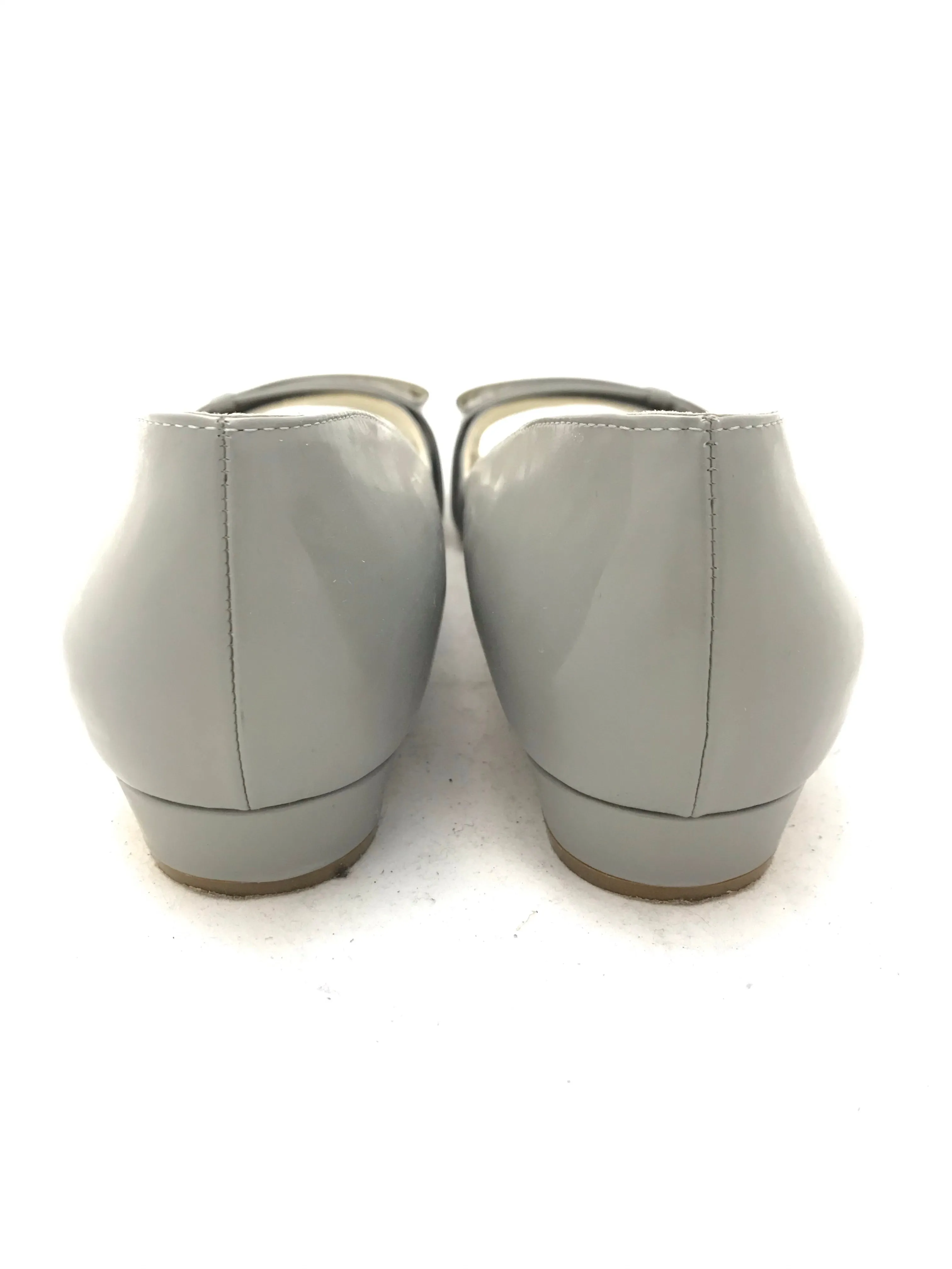 Patent Open Toe Flats