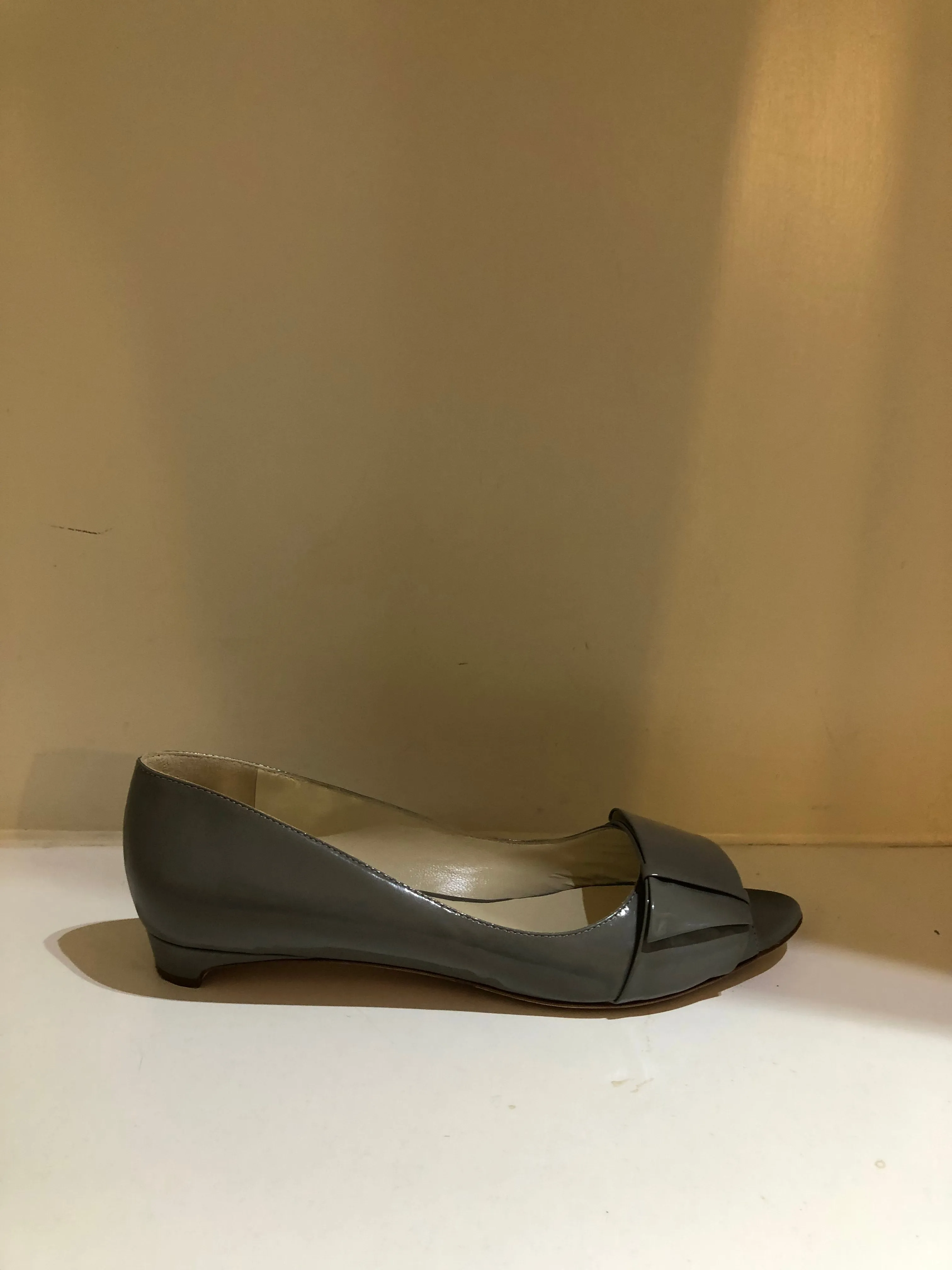 Patent Open Toe Flats