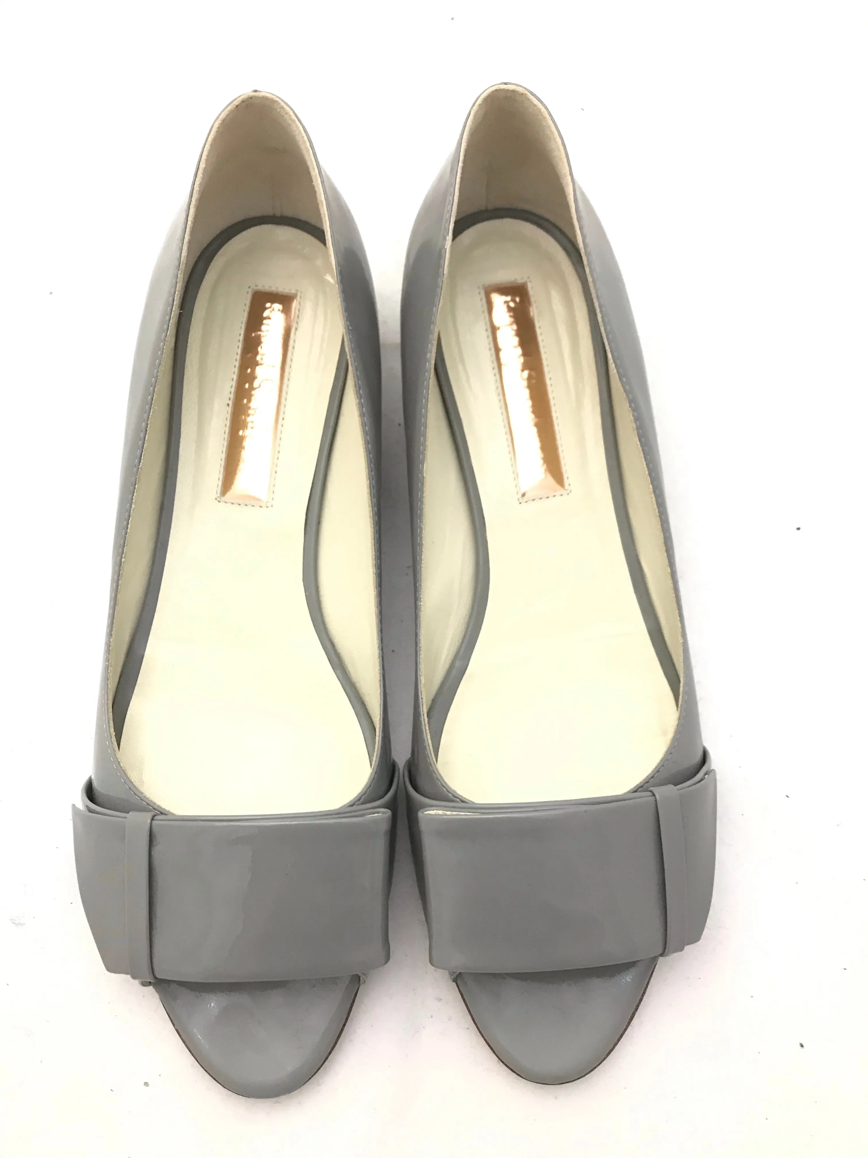 Patent Open Toe Flats