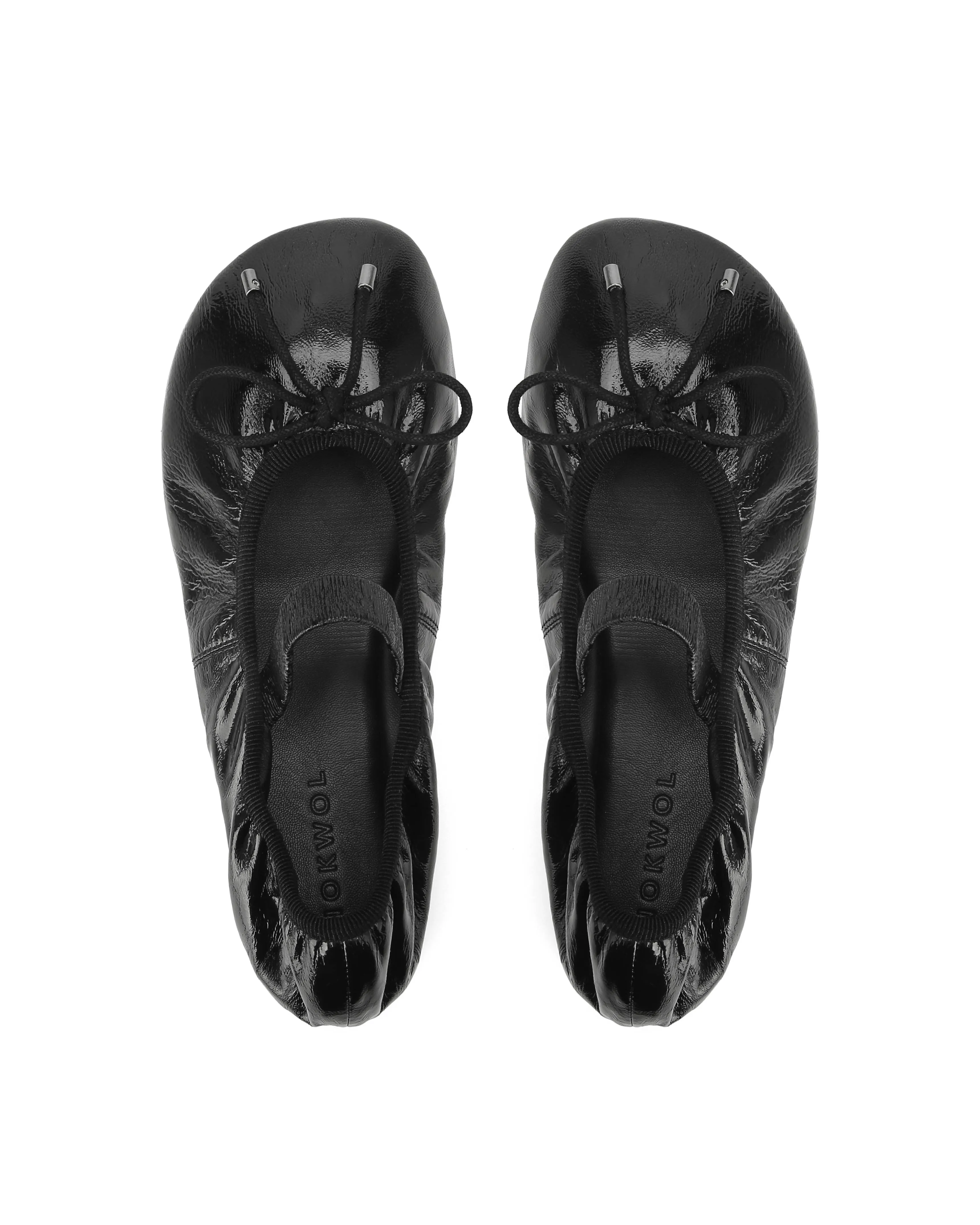 Pia Crinkle Sheep Leather Black