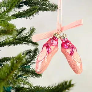Pink Ballet Shoes Ornament