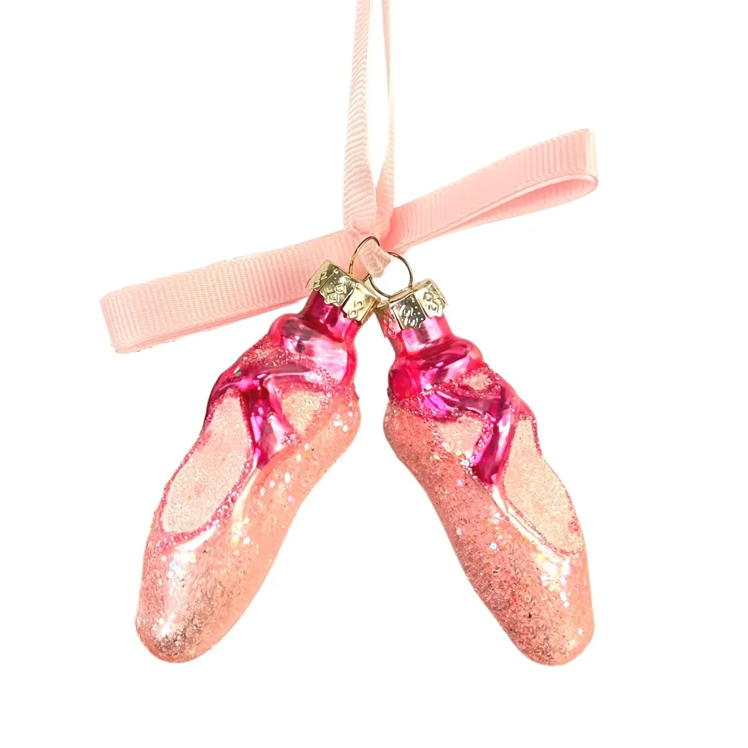 Pink Ballet Shoes Ornament