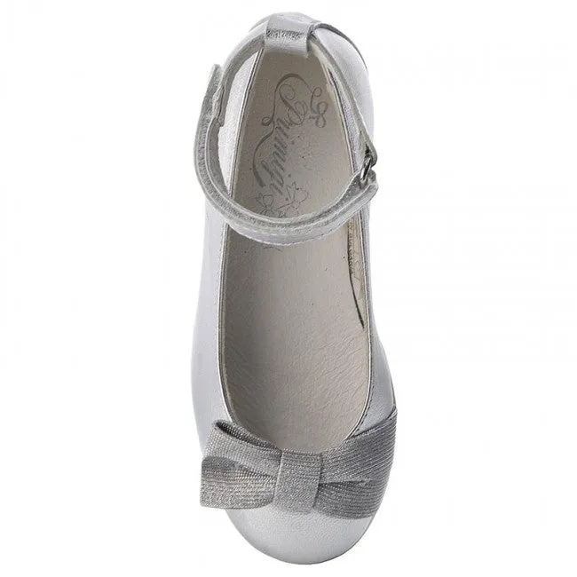 Primigi Silver Leather Ballerina Pumps