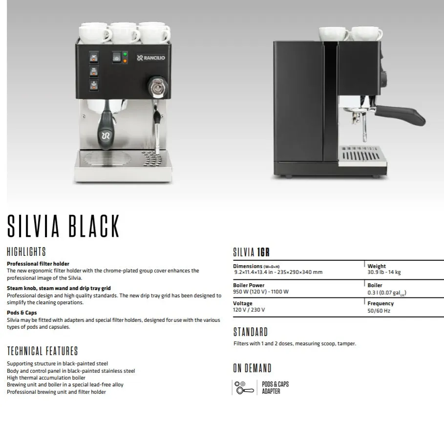Rancilio Silvia BLACK