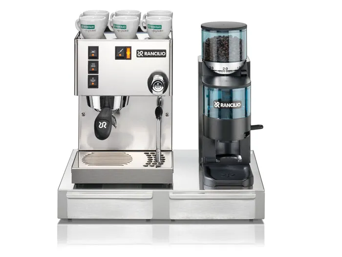 Rancilio Silvia M   Rocky Doser Grinder   Base w/ Knock Drawer