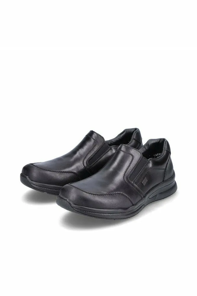 Rieker Mens Water Resistant shoe 14850-00 in Black
