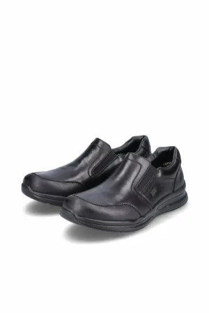 Rieker Mens Water Resistant shoe 14850-00 in Black