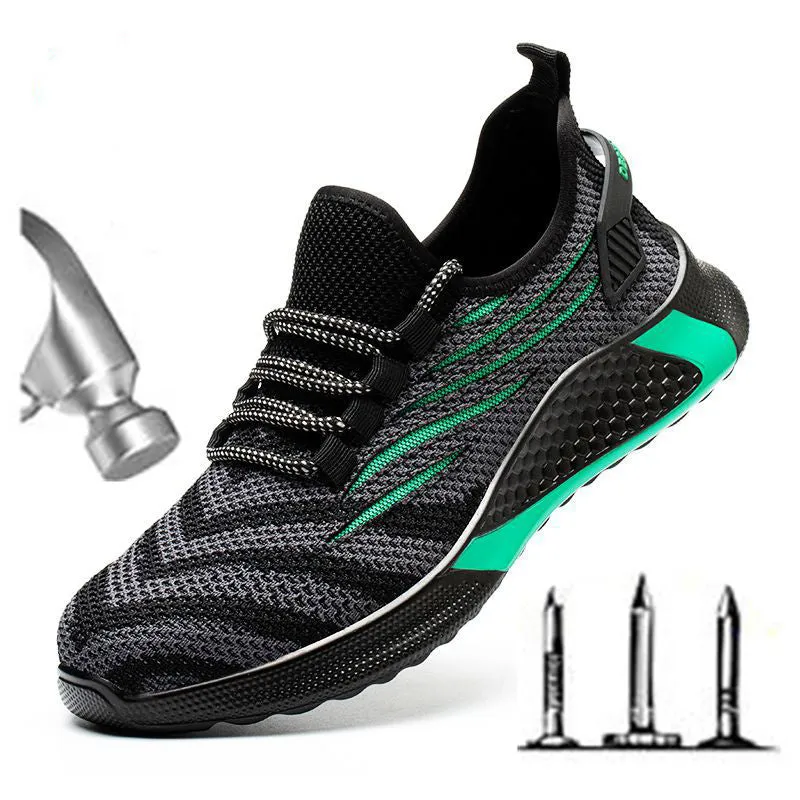 Safety Shoes for Men, Waterproof Work Shoes Slip-Resistant Puncture Proof Composite Toe Work Sneaker