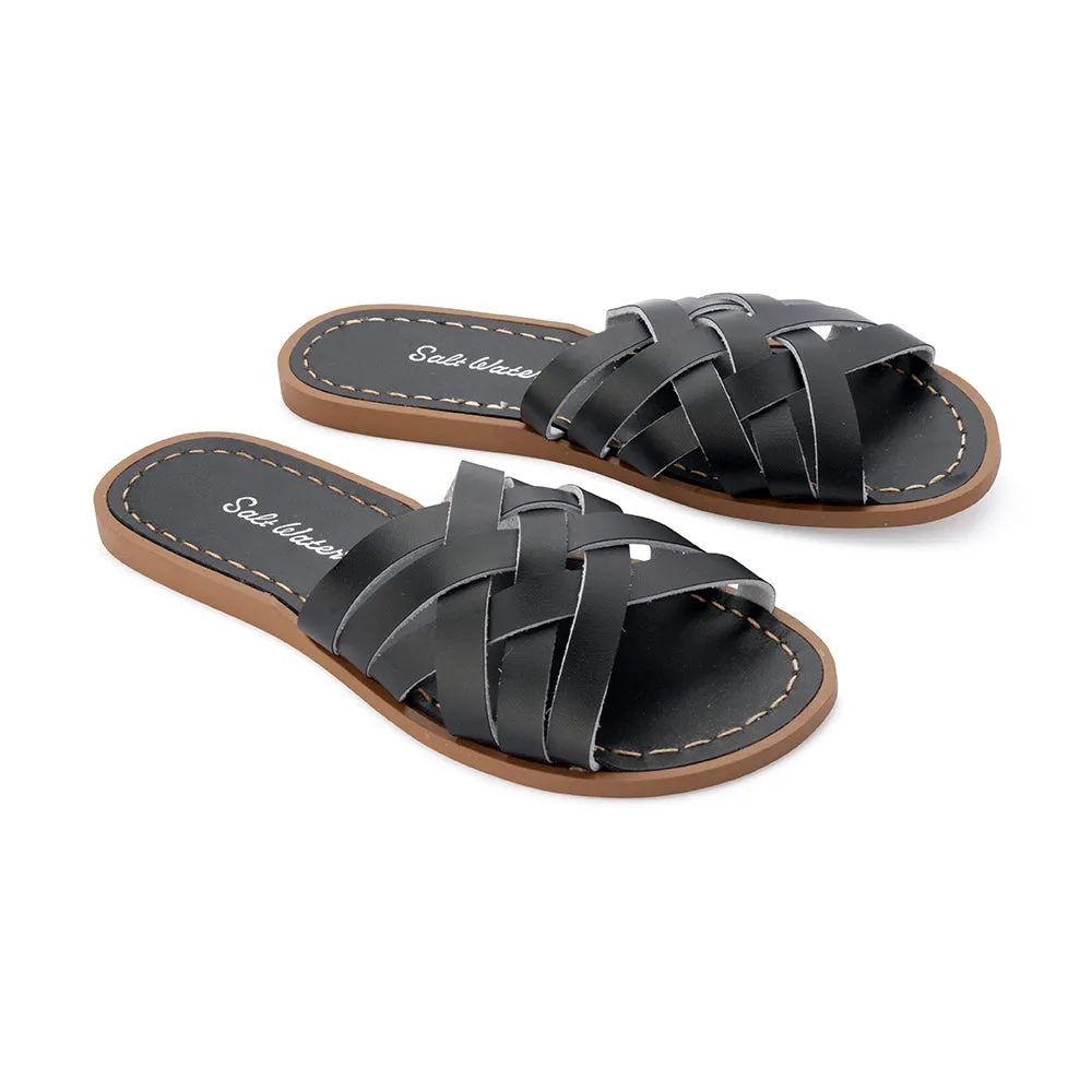 Salt Water Sandals WOMENS Retro Slide Black