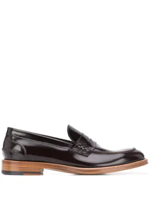 Samoa brushed leather loafers