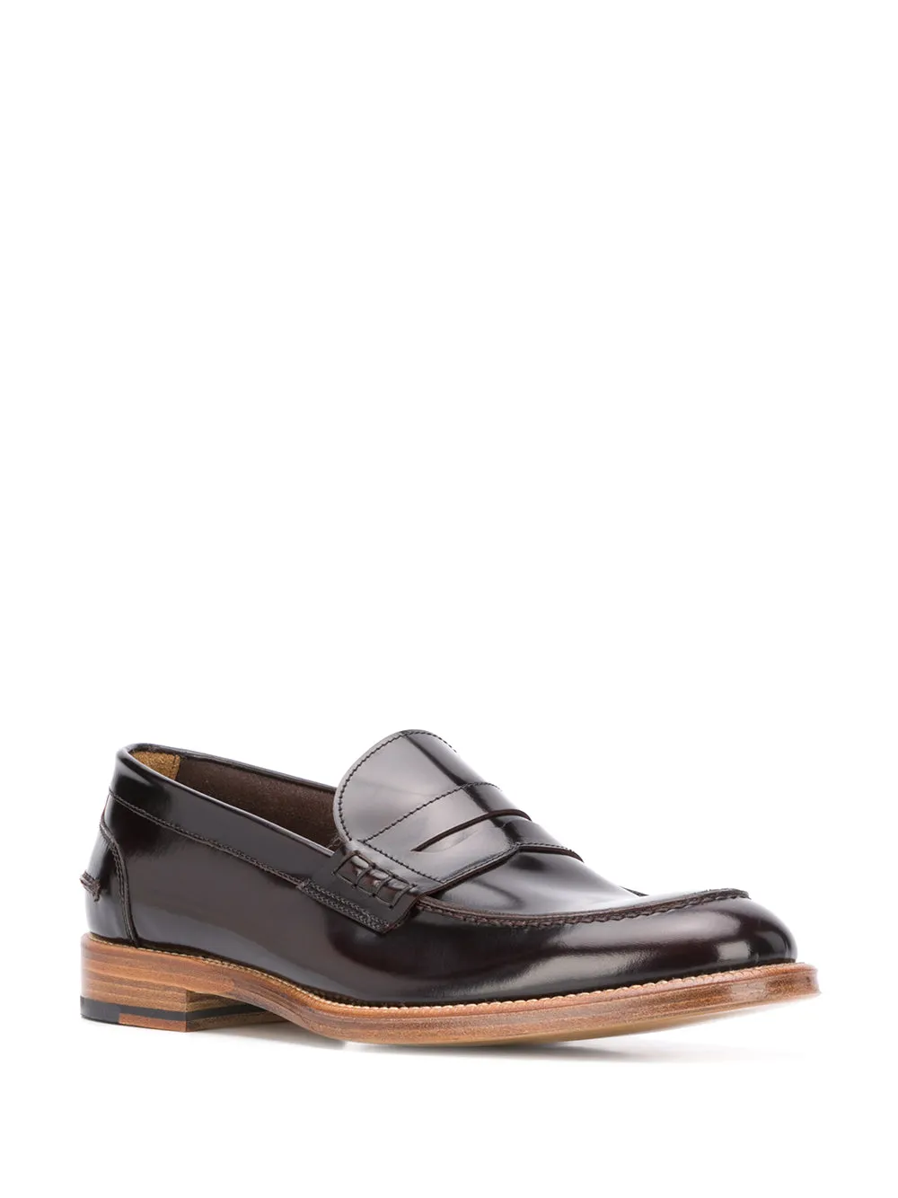 Samoa brushed leather loafers