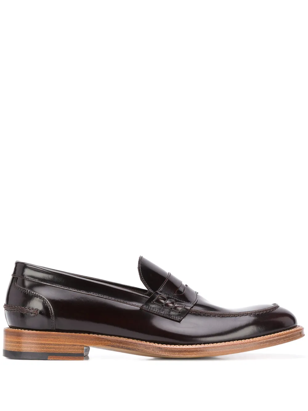 Samoa brushed leather loafers