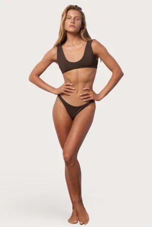 Scoop Bikini Top - Espresso