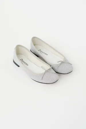 Silver Glitter Ballet Flat