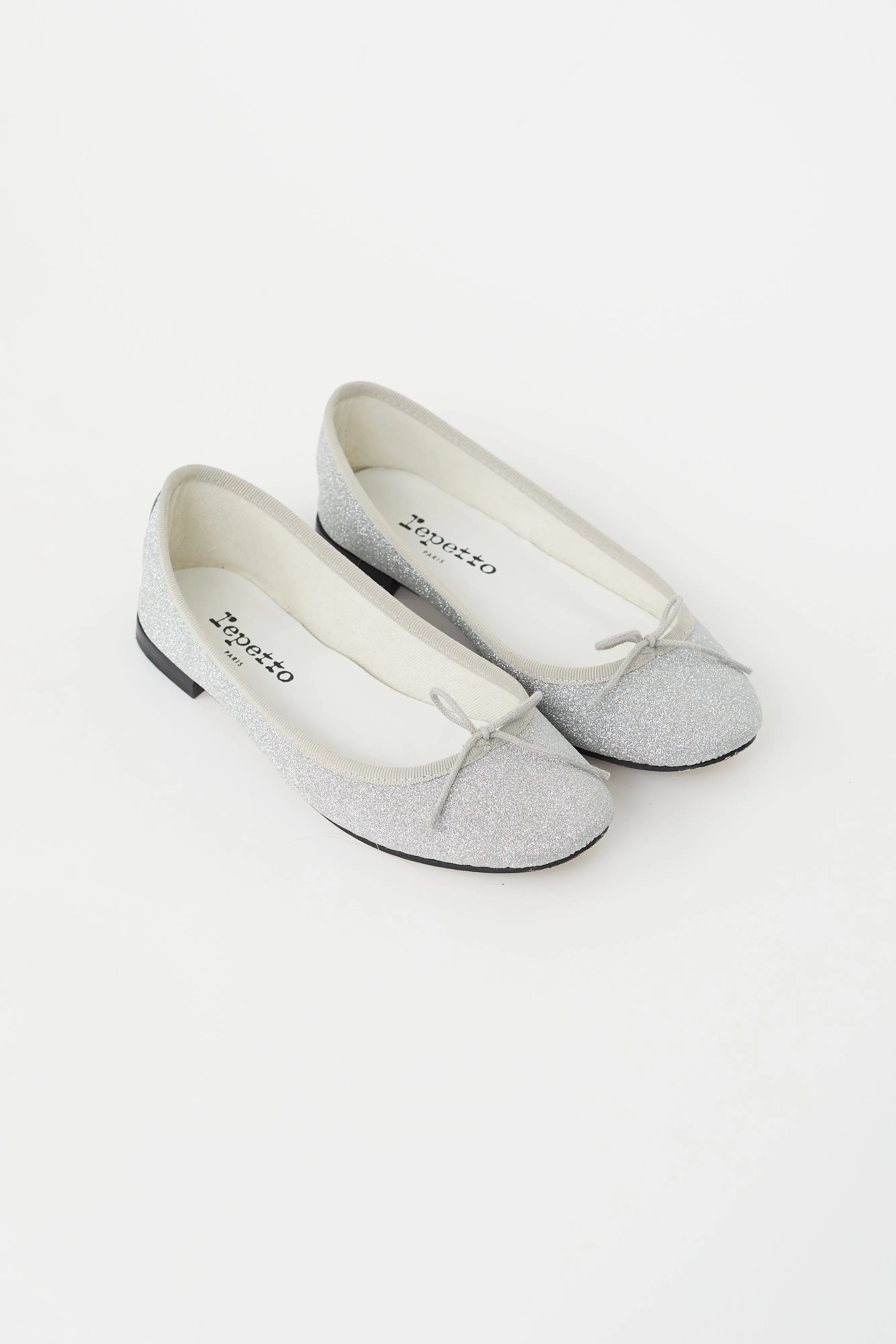 Silver Glitter Ballet Flat