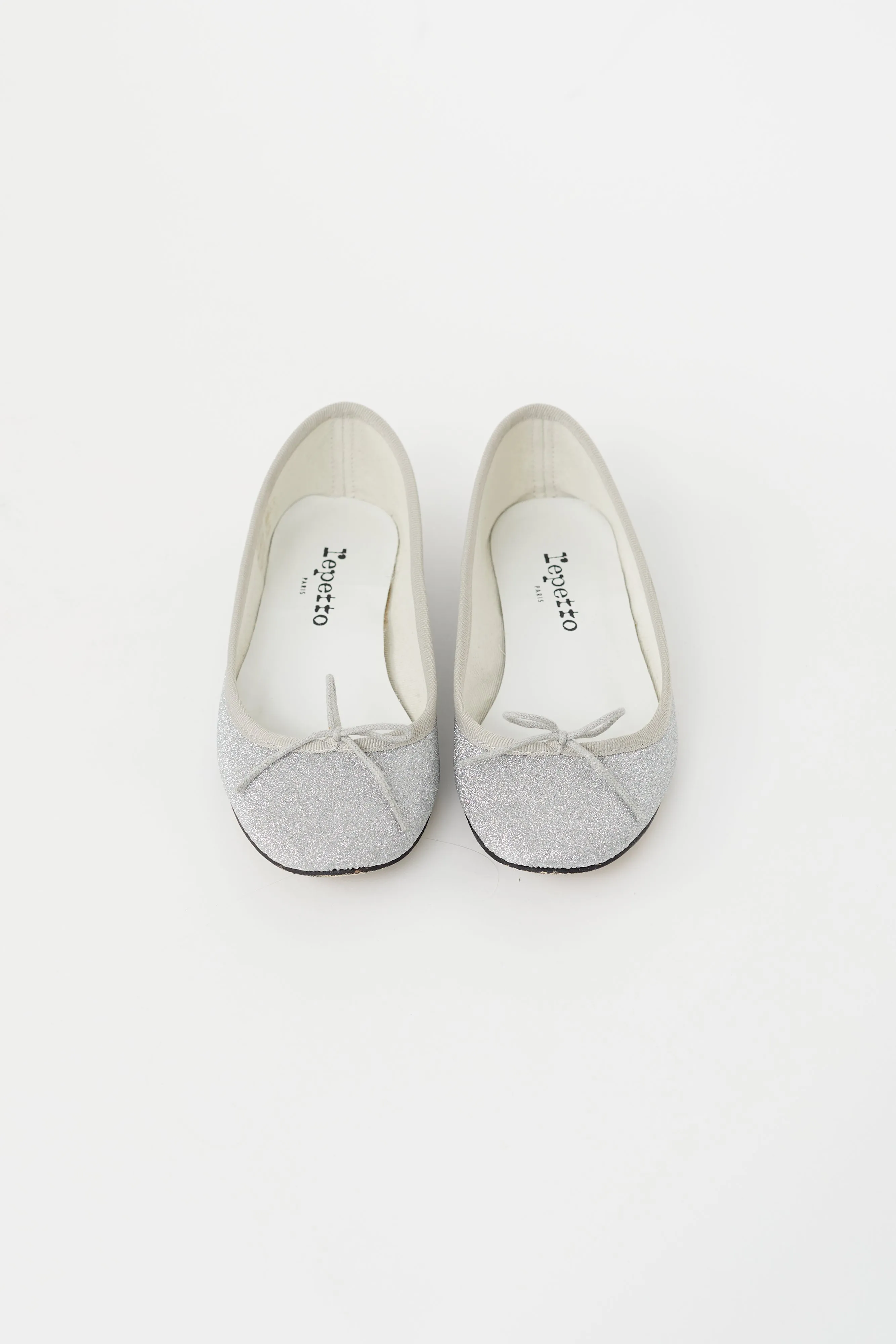 Silver Glitter Ballet Flat