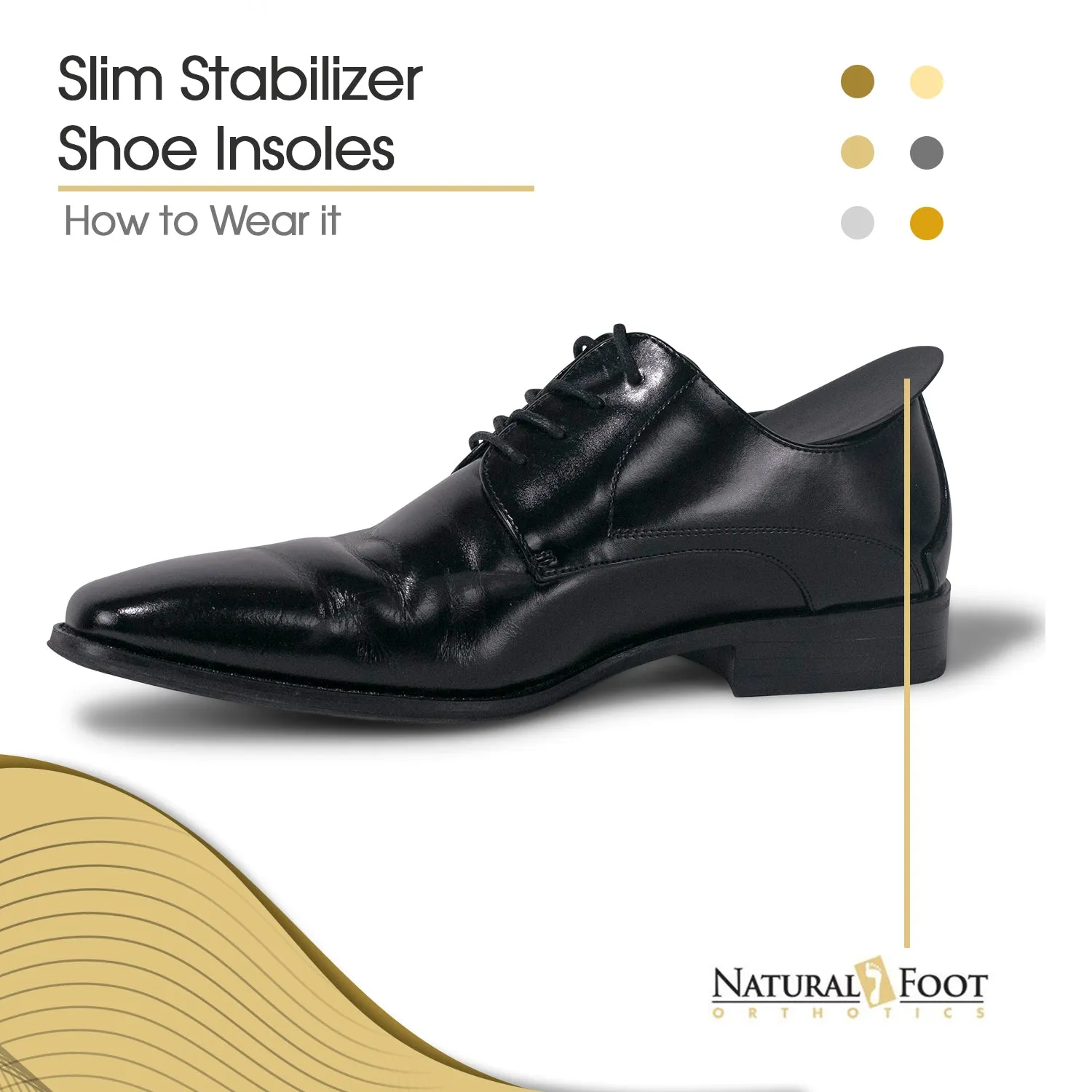 Slim Orthotic Stabilizer | Insoles Designed for Low to Flat Arches