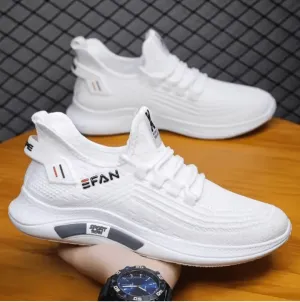 Spring White Casual Shoes – Breathable, Non-Slip, Comfortable Walking & Running Sneakers 2024