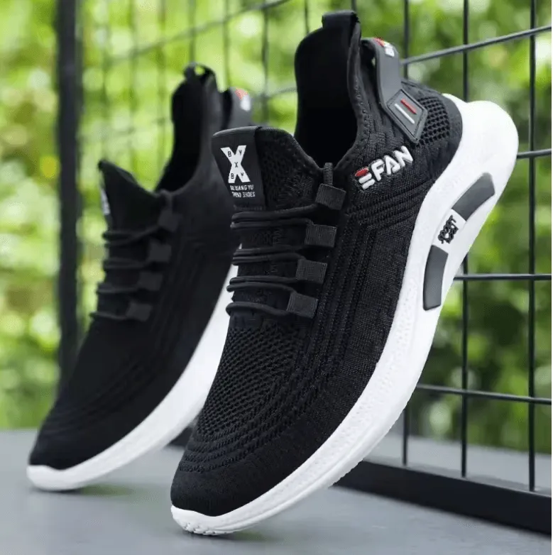 Spring White Casual Shoes – Breathable, Non-Slip, Comfortable Walking & Running Sneakers 2024