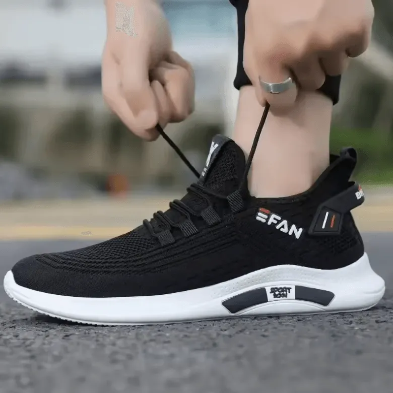 Spring White Casual Shoes – Breathable, Non-Slip, Comfortable Walking & Running Sneakers 2024