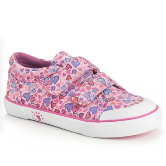Start rite Loveheart pink canvas