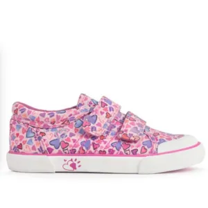 Start rite Loveheart pink canvas