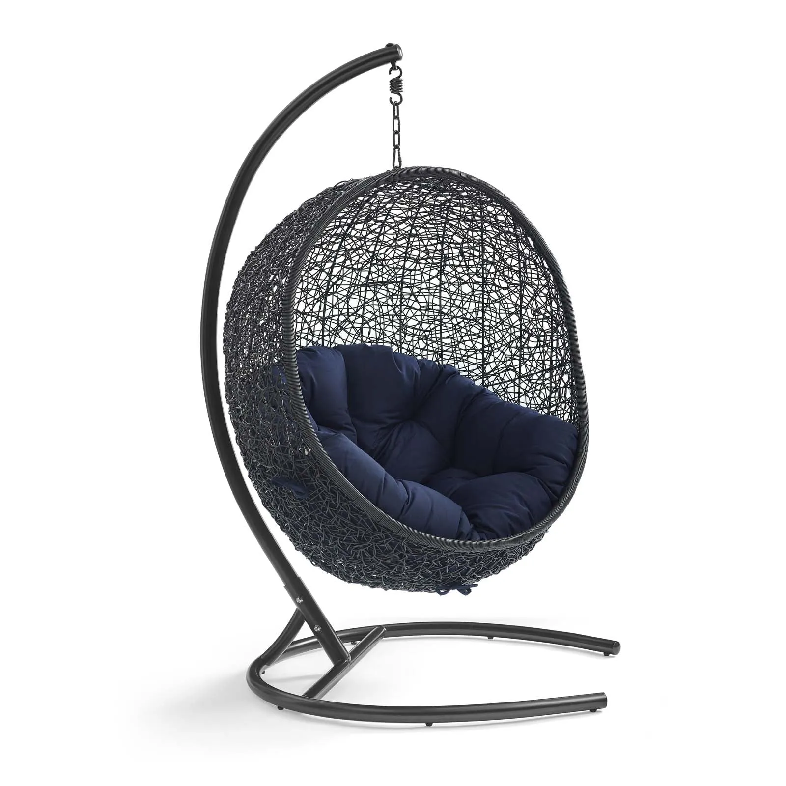 Swing Outdoor Patio Lounge Chair With Stand