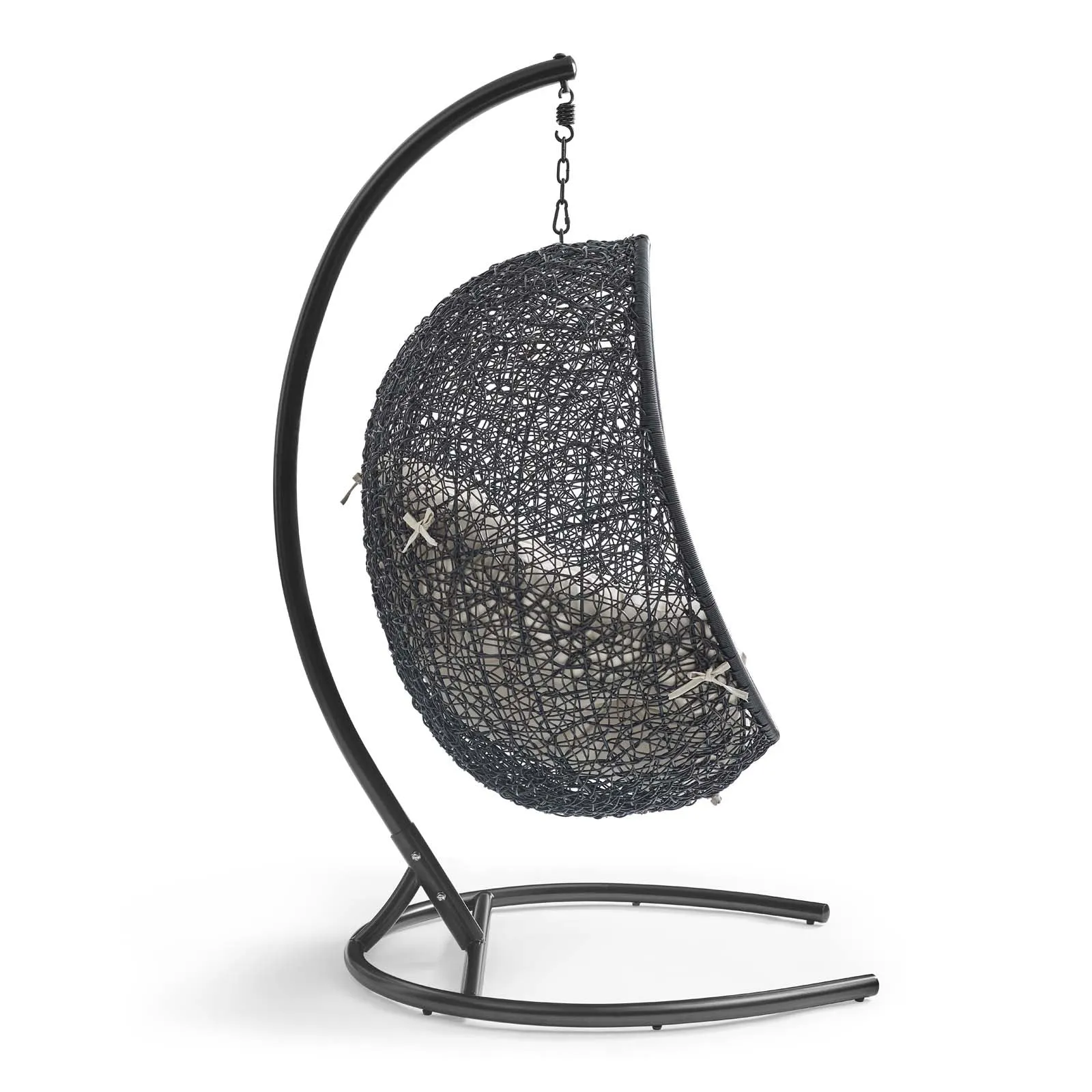 Swing Outdoor Patio Lounge Chair With Stand