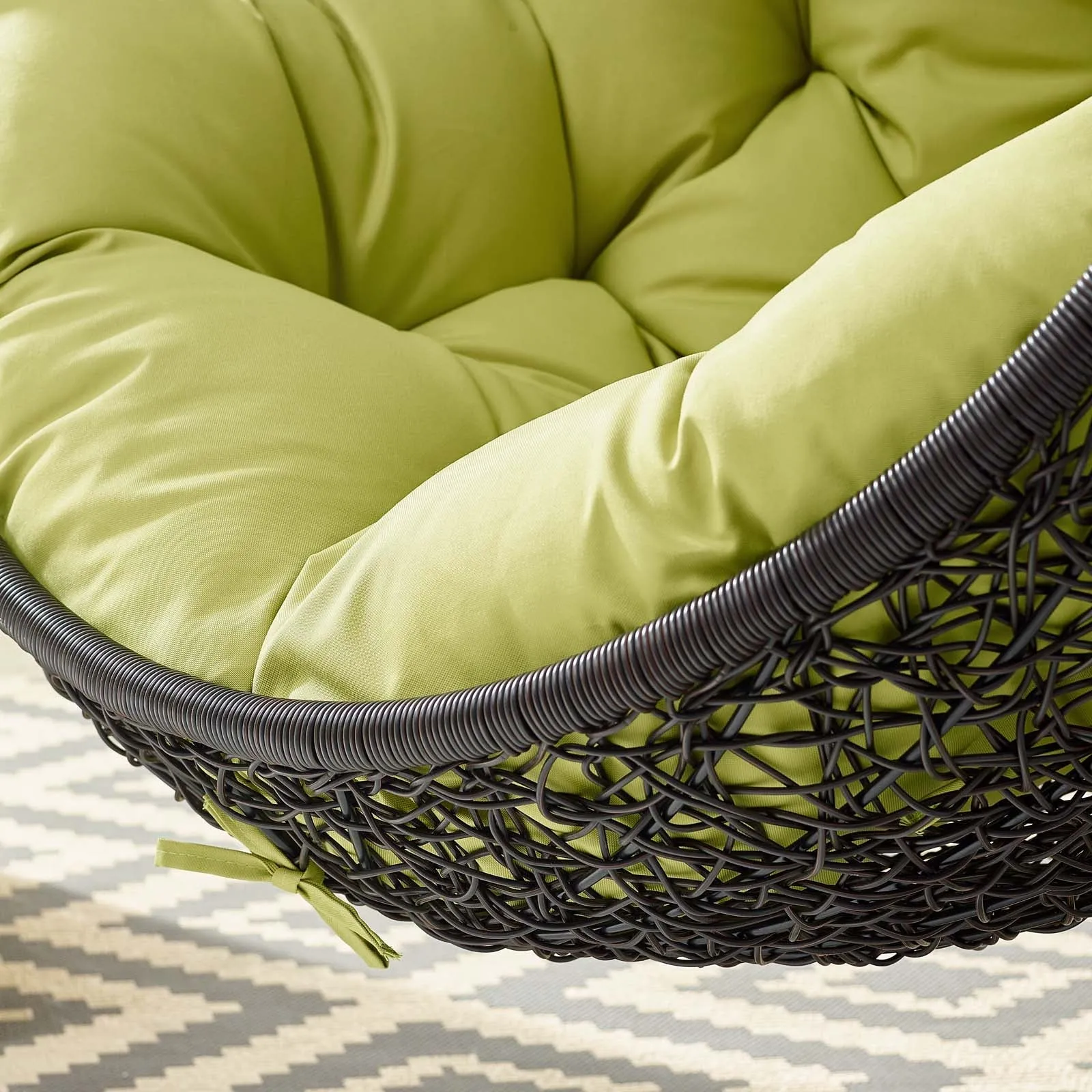 Swing Outdoor Patio Lounge Chair With Stand