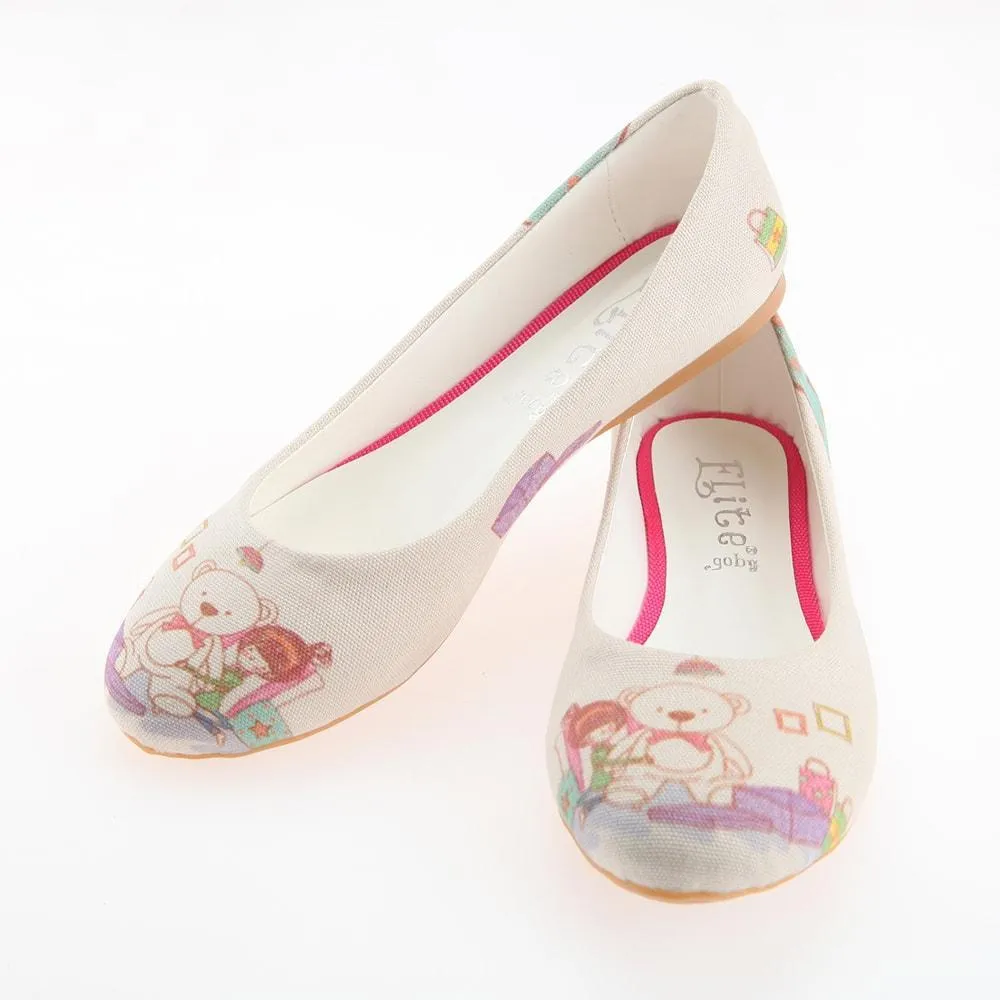 Teddy Bear Ballerinas Shoes 1102