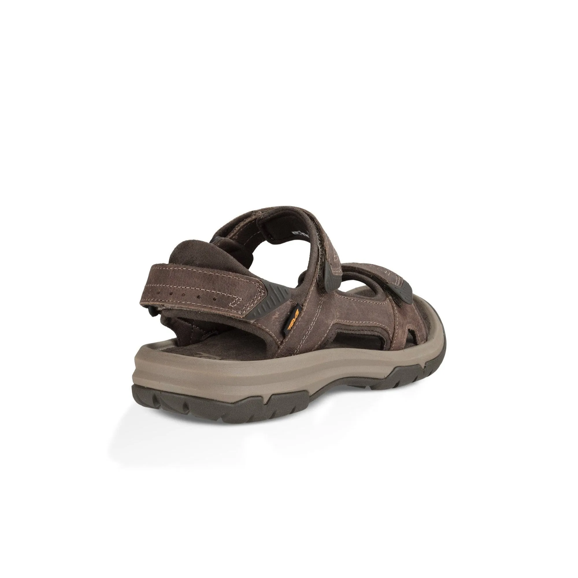 Teva Langdon Mens Walnut Leather Touch Fastening Sandals