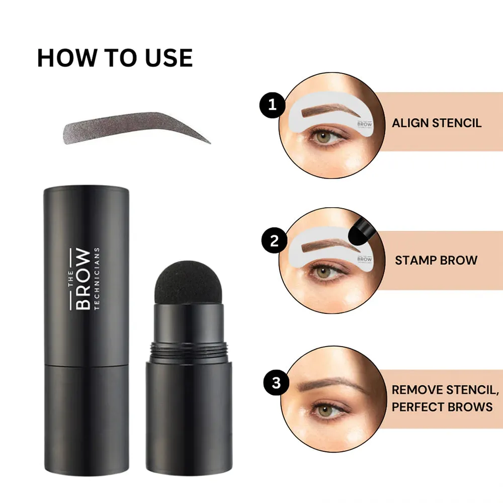The Brow Technicians Brow Stamp & Stencil Kit - Espresso
