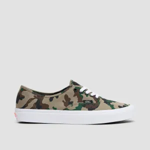 Vans Authentic Shoes - Camo Olive/White