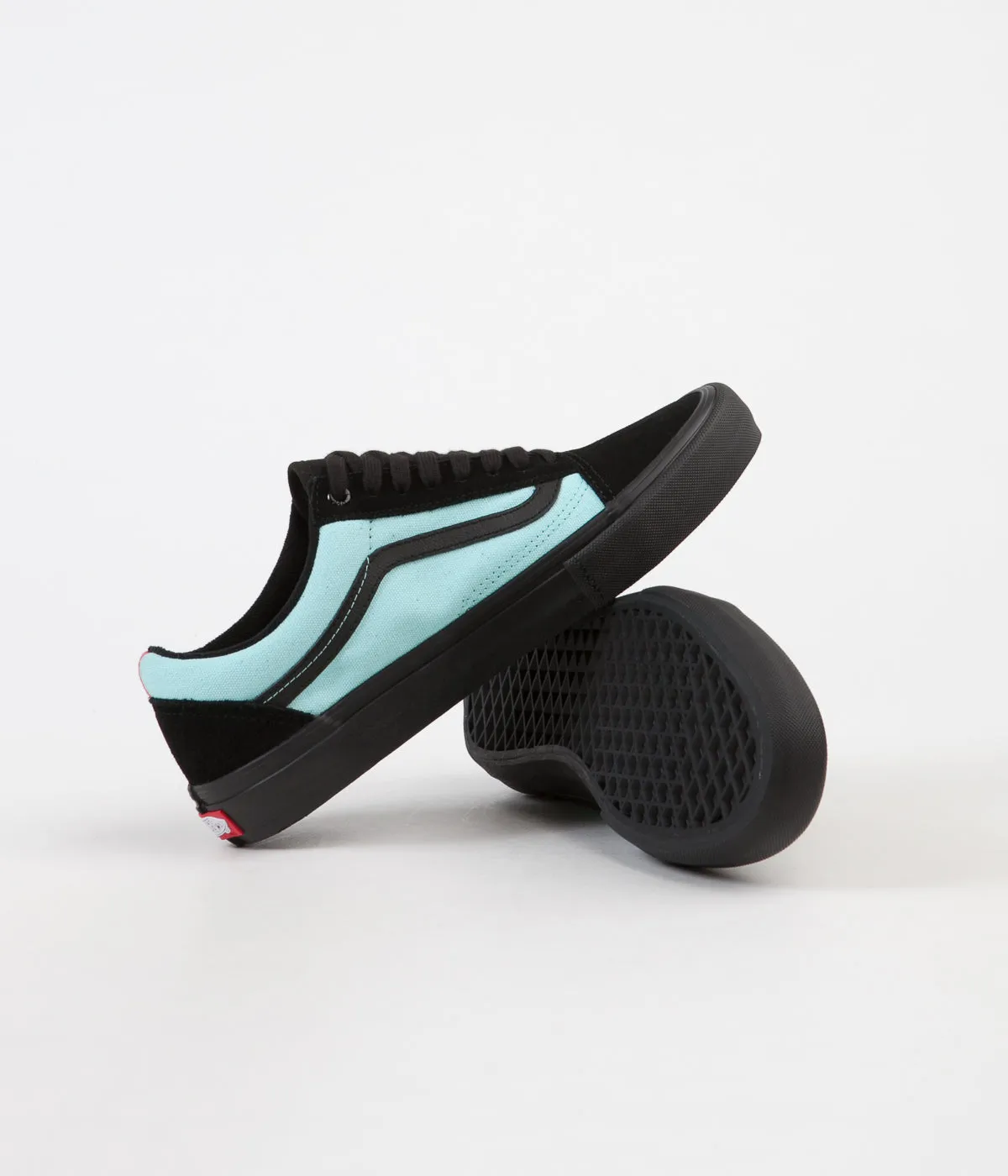 Vans Old Skool Pro Asymmetry Shoes - Black / Rose / Blue