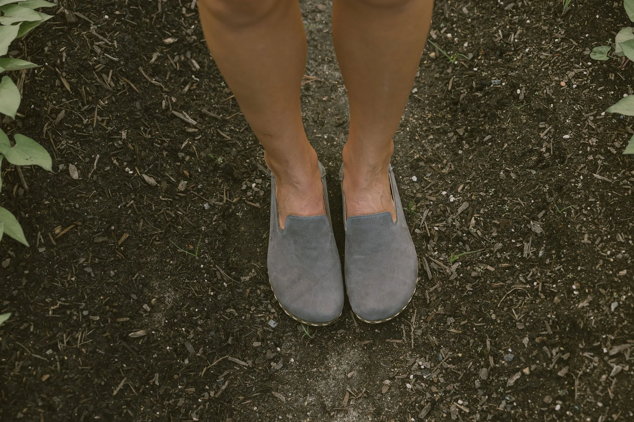 Women's Barefoot Grounding Slip-on Shoes / Stone by Raum