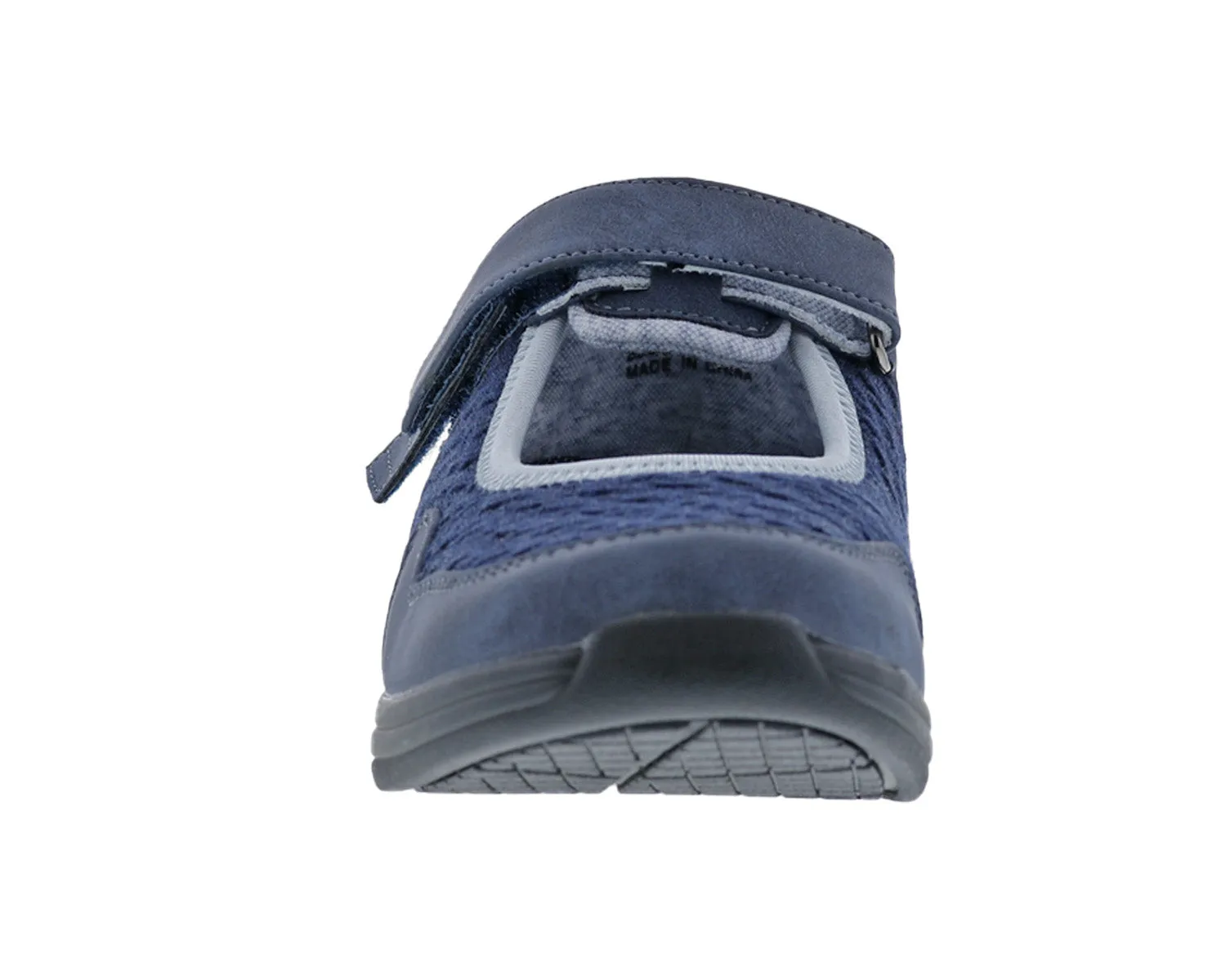 Women's Buttercup Adjustable Mary Jane DOUBLE WIDE in Navy Combo