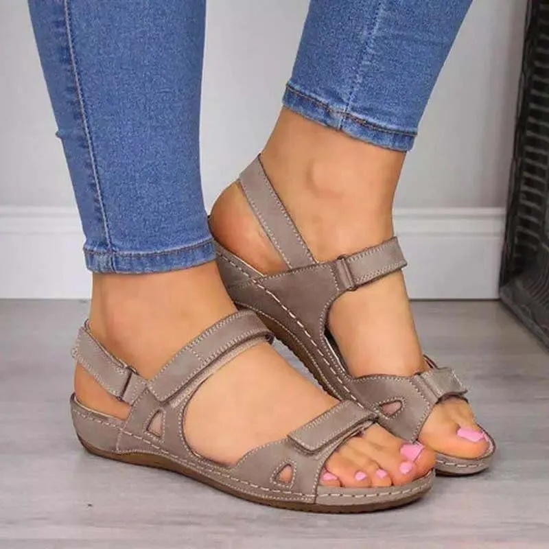 Women's Orthopedic Summer Sandals with Velcro Straps