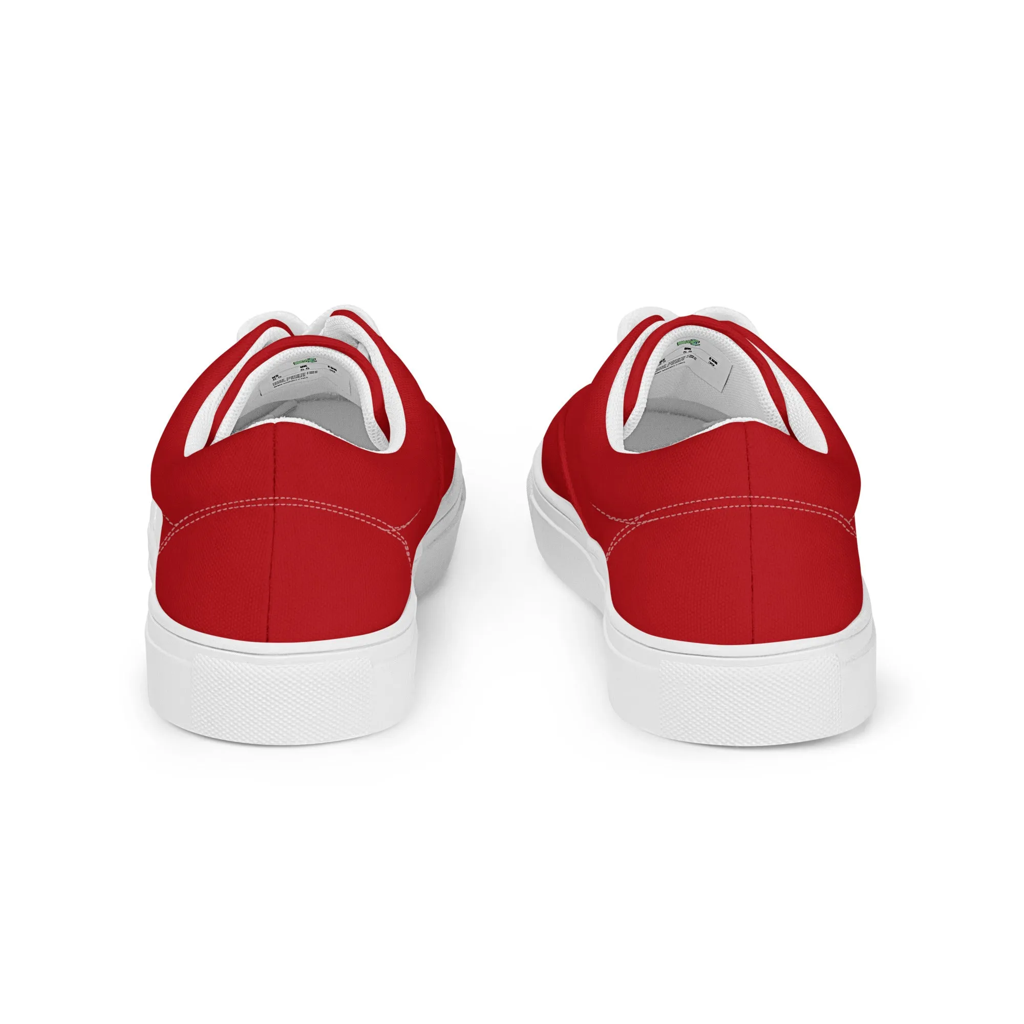 Women’s Red lace-up canvas shoes